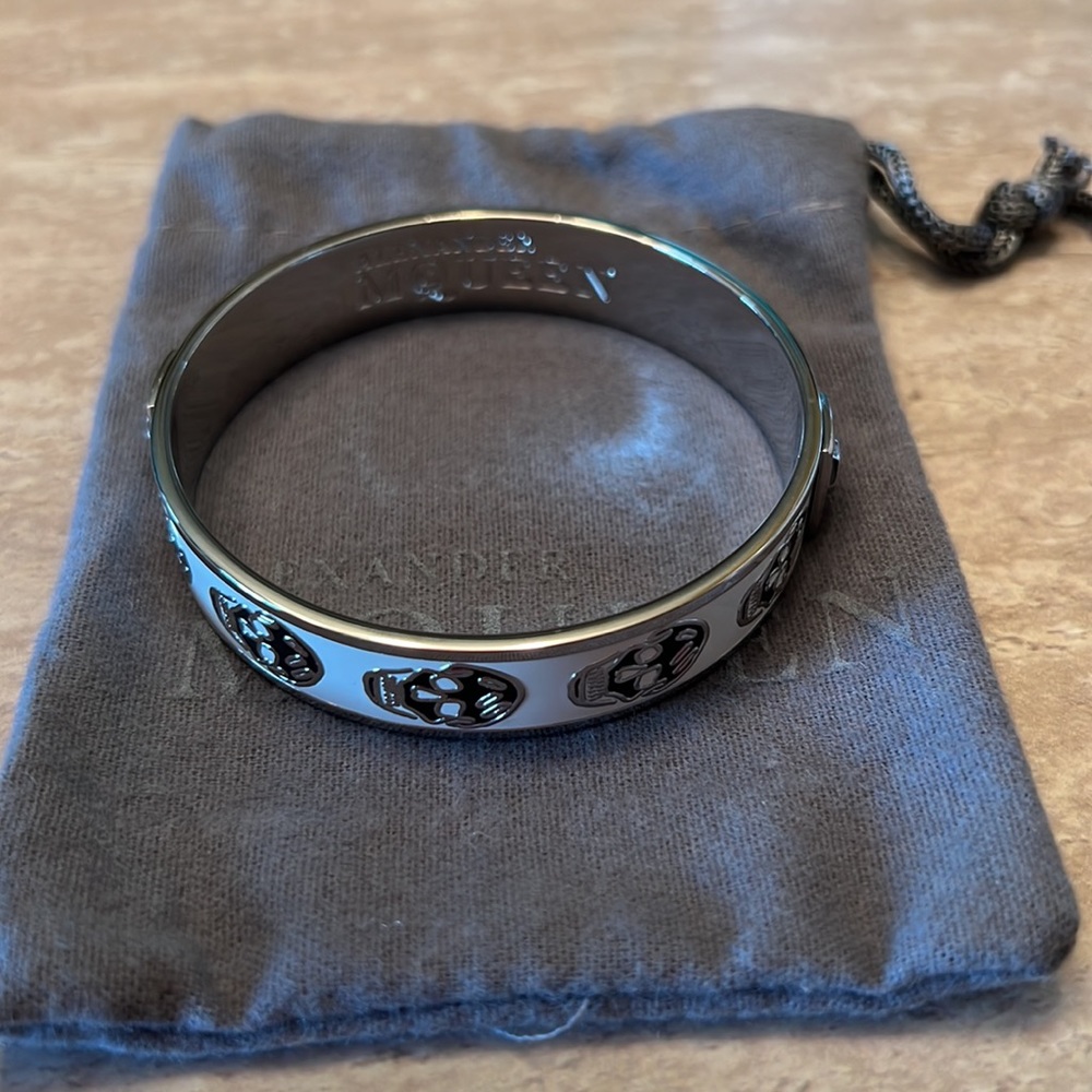 Alexander McQueen bangle skull bracelet
